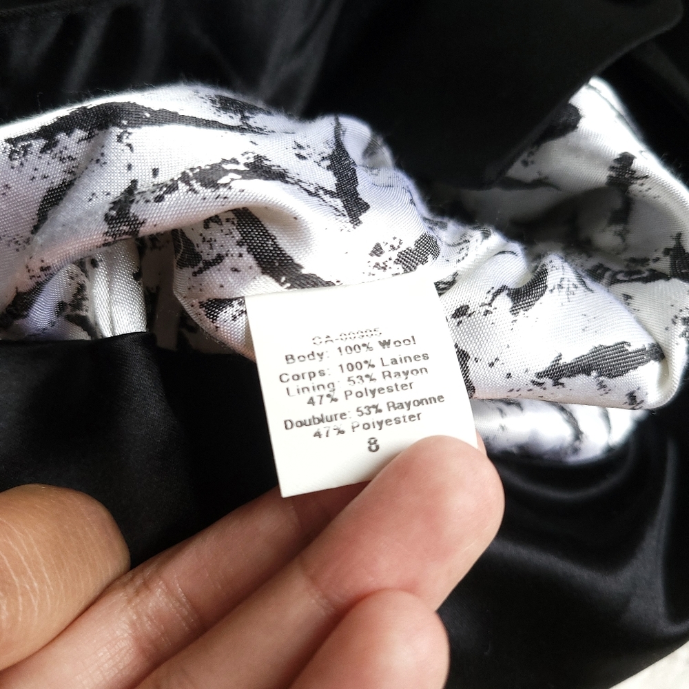 L.A.M.B Wool Tailcoat Chain Blazer Jacket - Picture 4 of 6